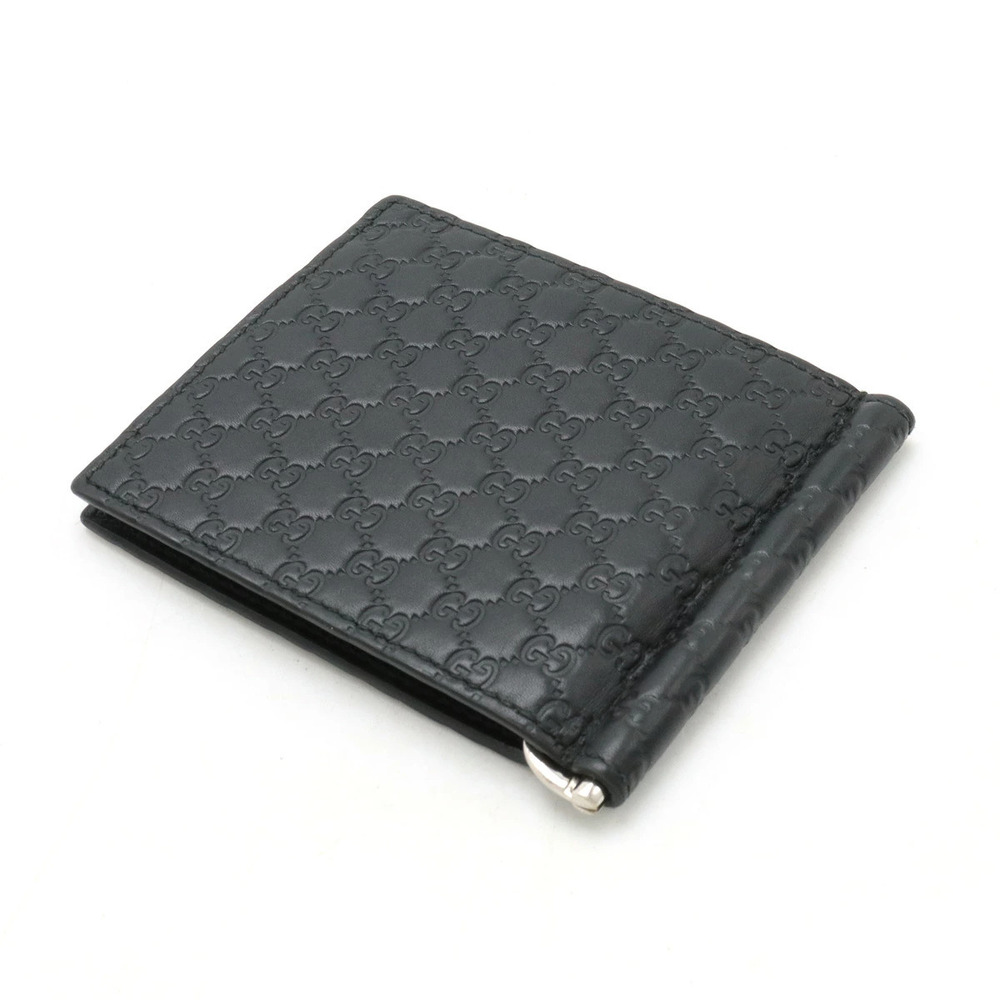 Gucci fold Wallet ssima Black Leather Bi Black